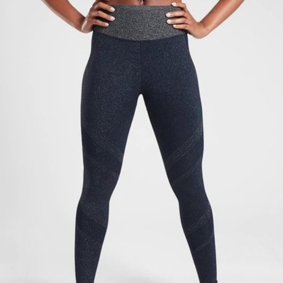 Athleta Twilight Tights 2.0 size S Navy - Picture 1 of 5
